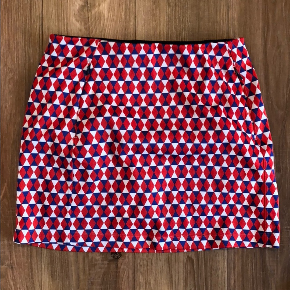 Tory Sport Performance Jacquard Skirt